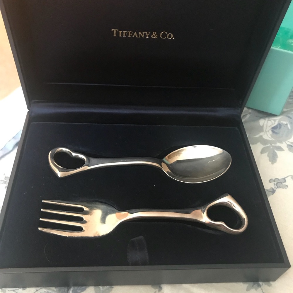 Tiffany & Co Sterling baby utensil set